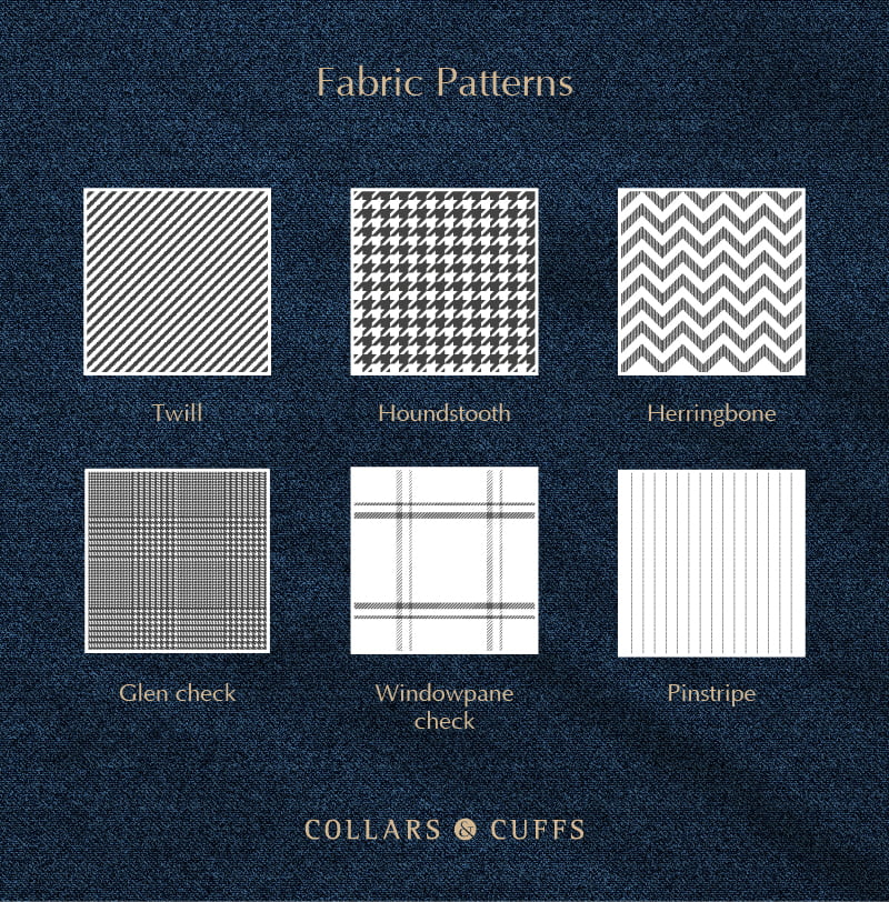 Fabric patterns for suits Men's bespoke suit fabric patterns